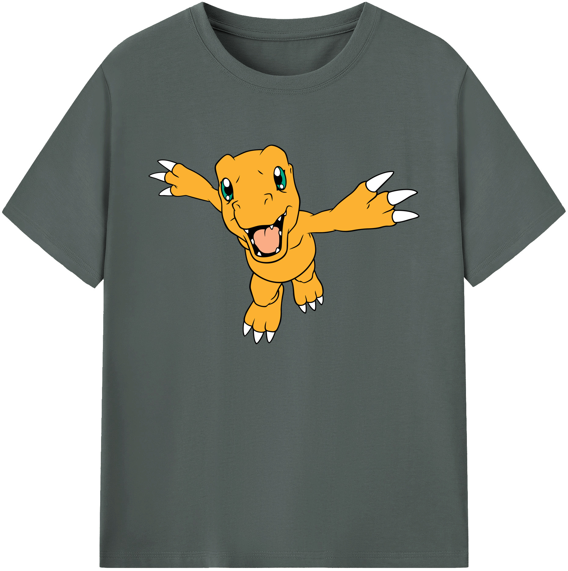 （画像用） Digimon デジタルモンスター/デジモン 綿100％ メンズ半袖Tシャツ｜肌触りやわらか＆通気性